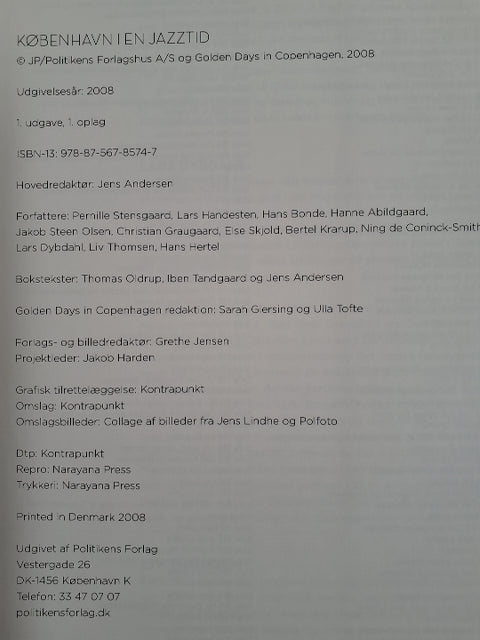 Bog: København i en jazztid